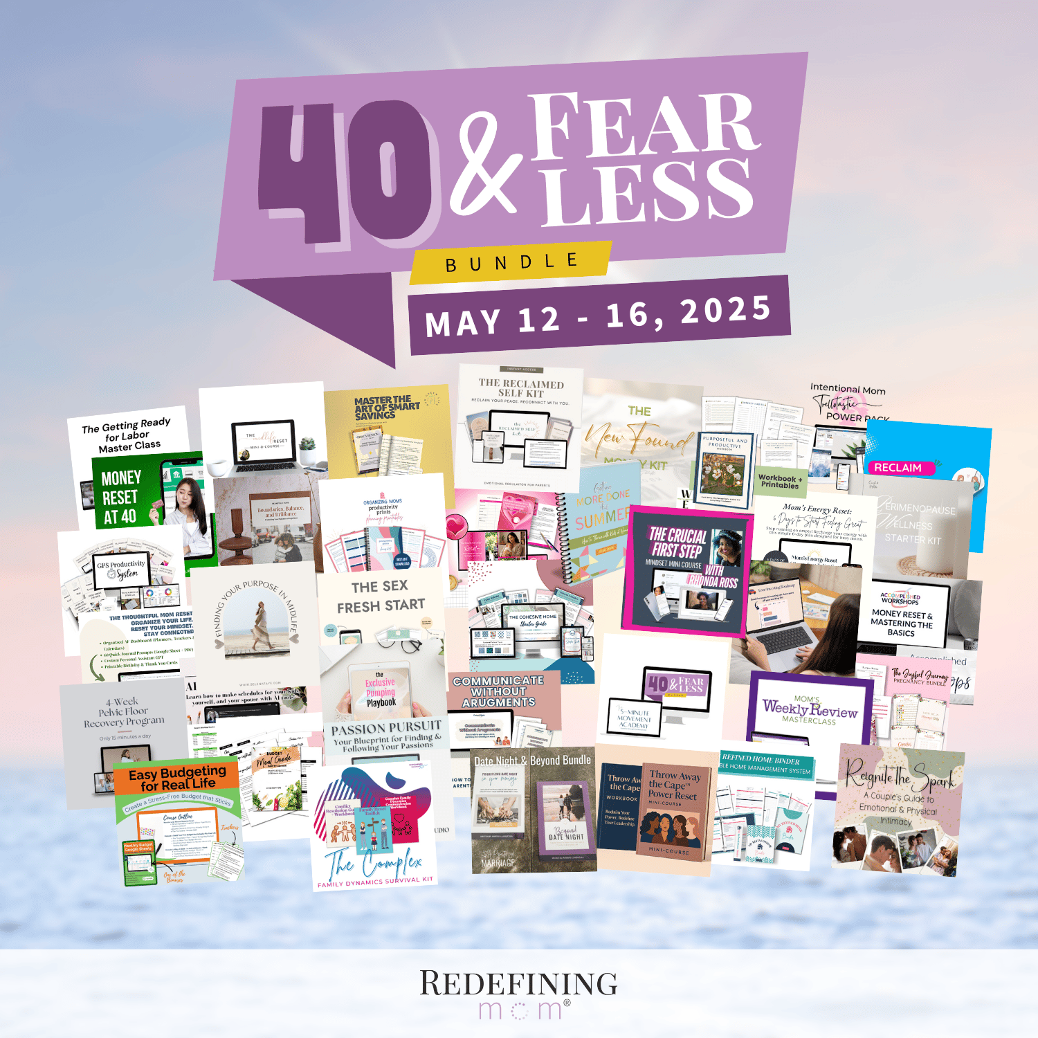 40 and Fearless bundle this week only! Get 40 items for just $40. From productivity to perimenopause, this bundle covers it all.