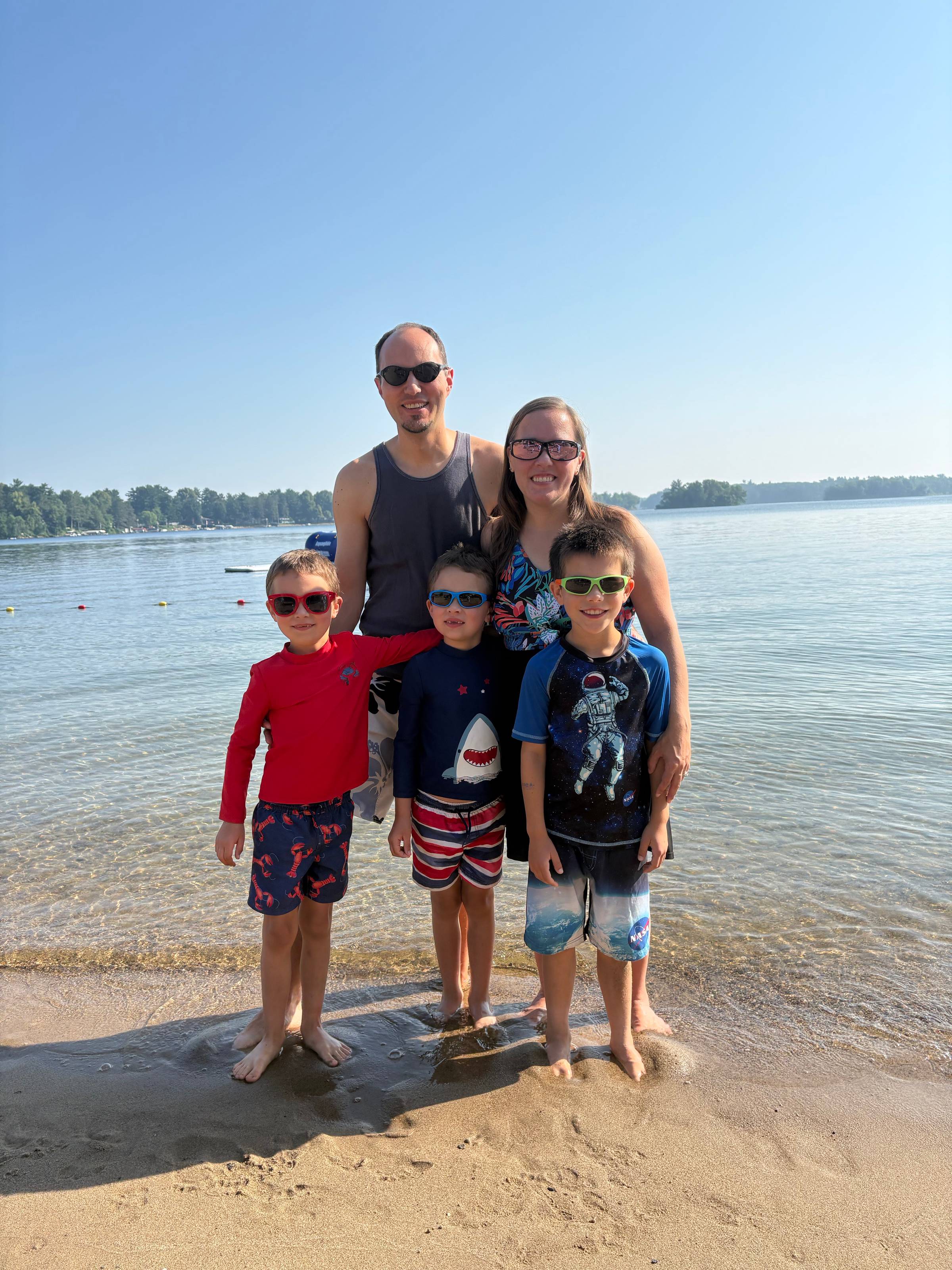 Our family at the beach