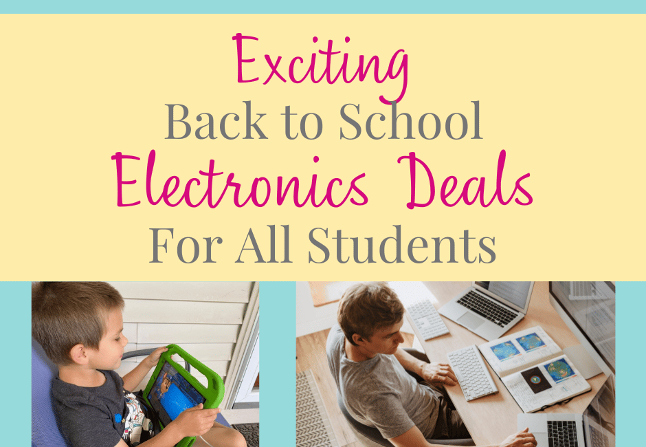 Back to School Electronics Deals and Planner