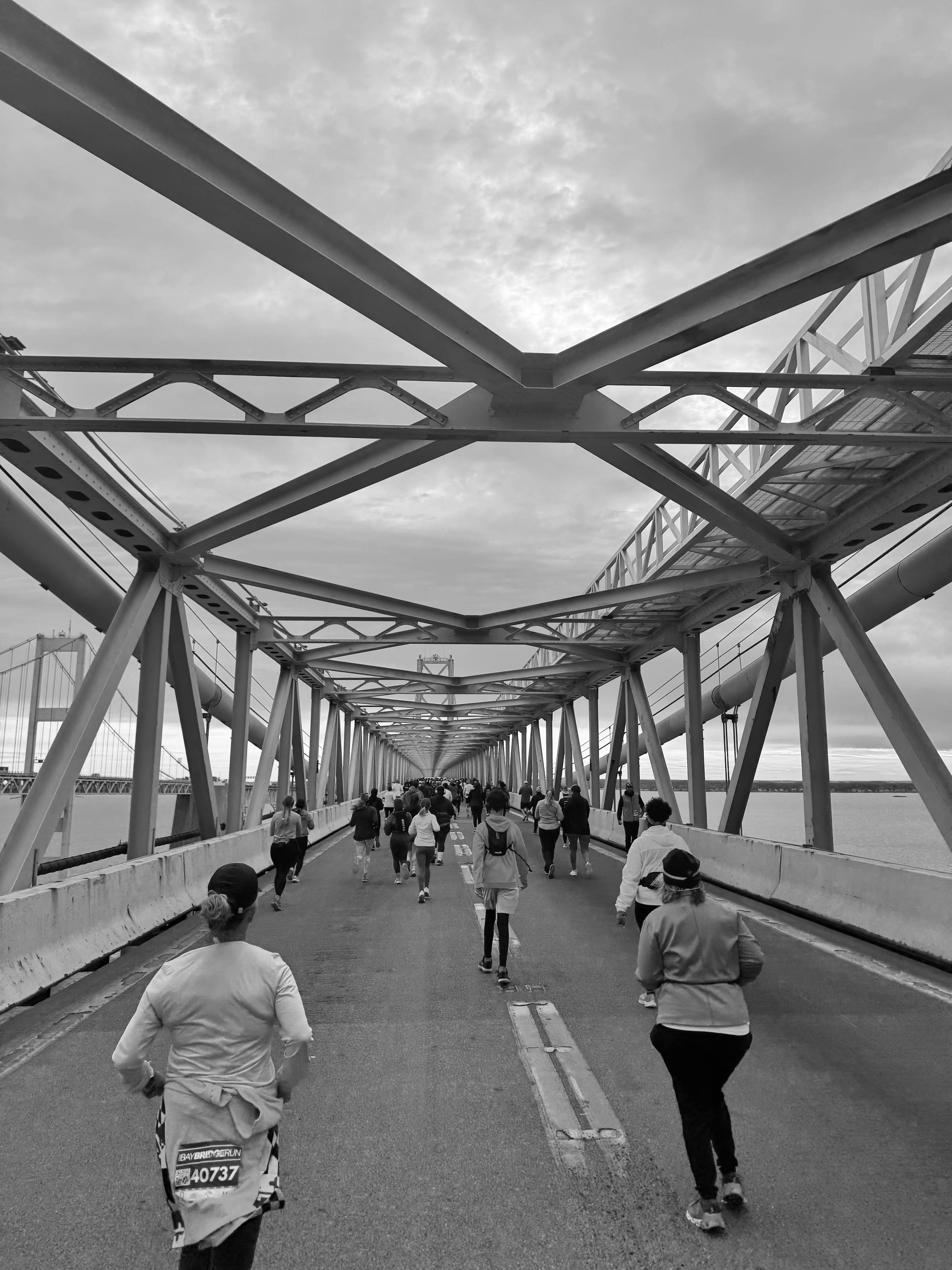 Running across a bridge