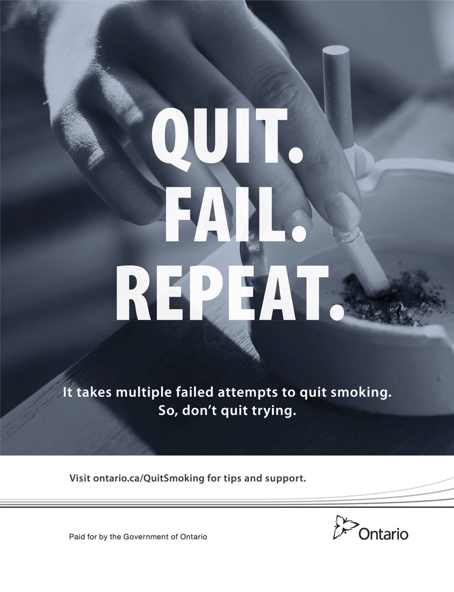 Quit, fail, repeat ad