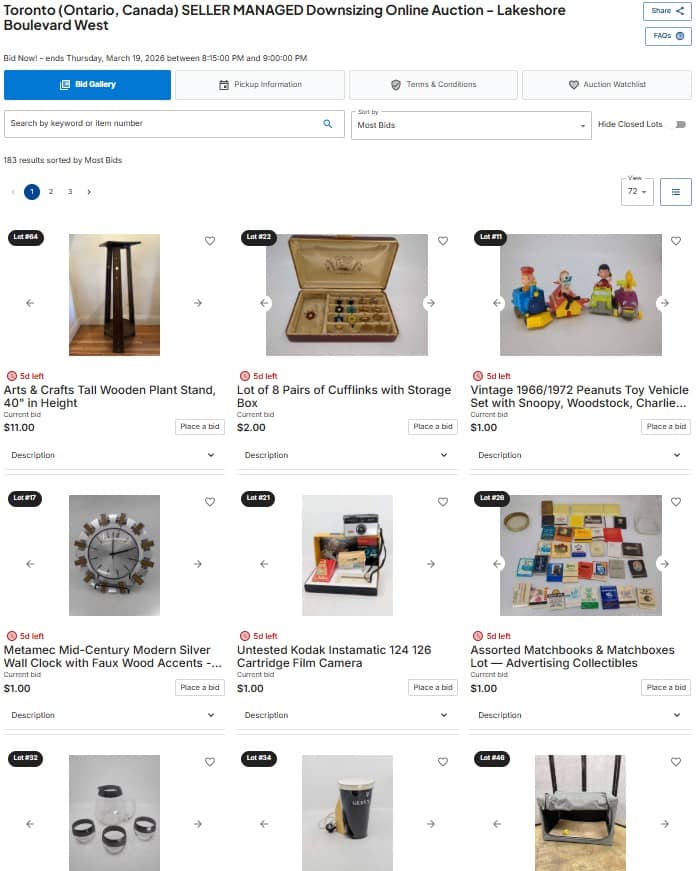 Our selections for this sale will include: Premium Vintage Pieces, Glassware, Furniture, Collectibles, Multimedia, Housewares, Tools & EVEN MORE!