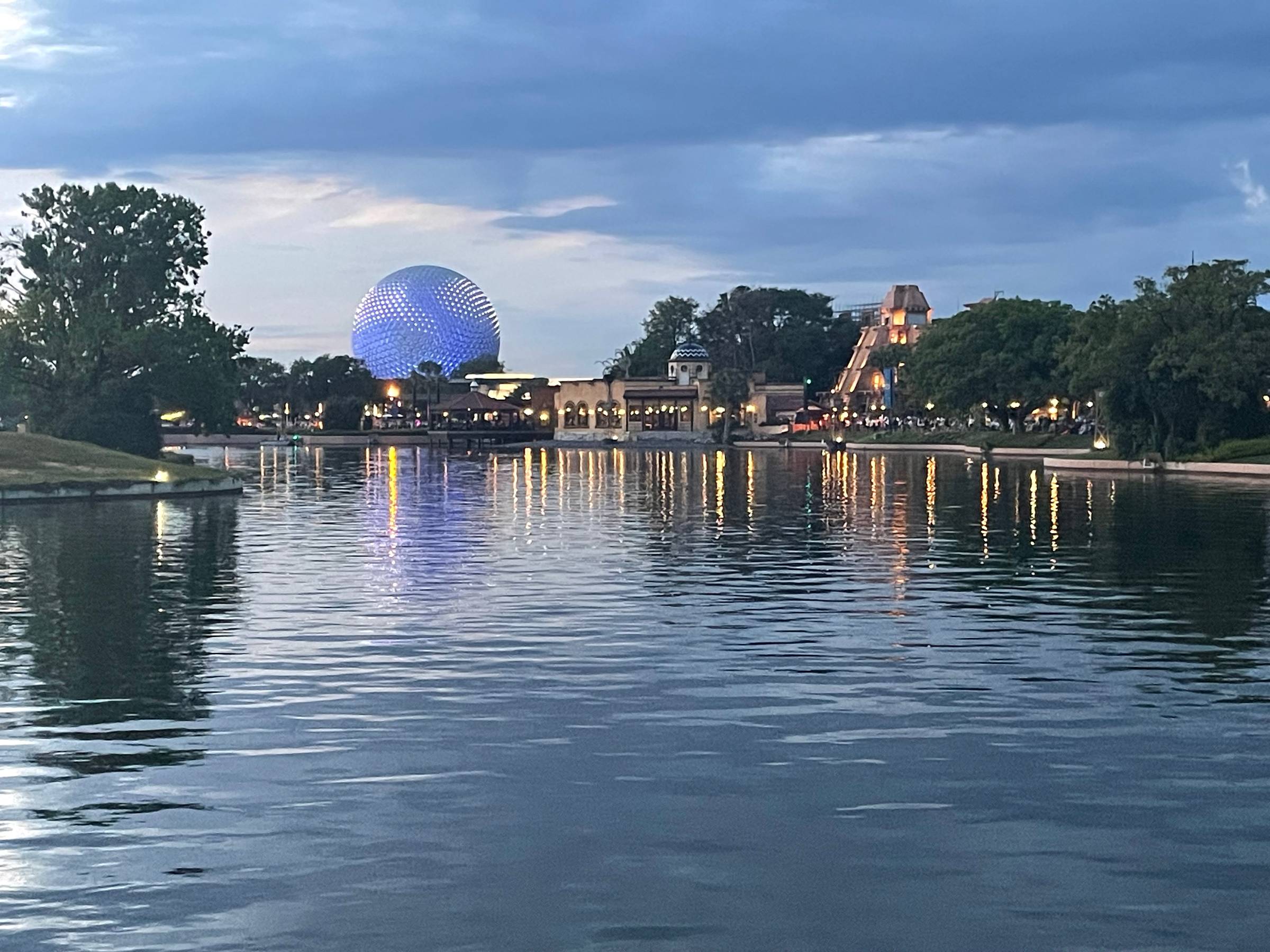 EPCOT at dusk