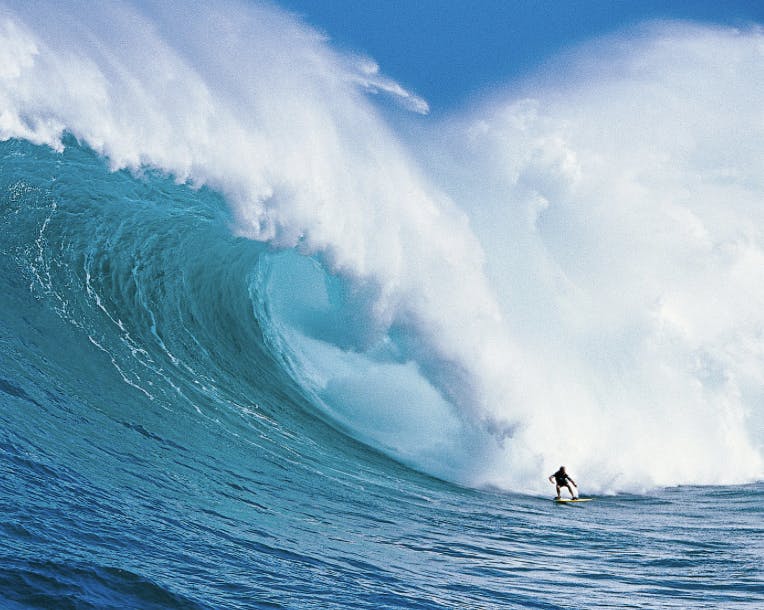 the big wave Jaws in Hawaii