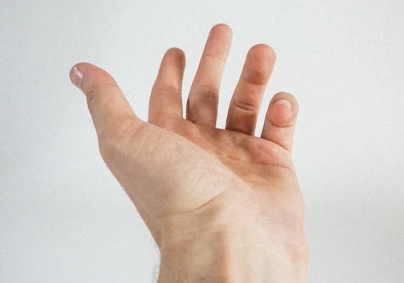 a hand with a white background