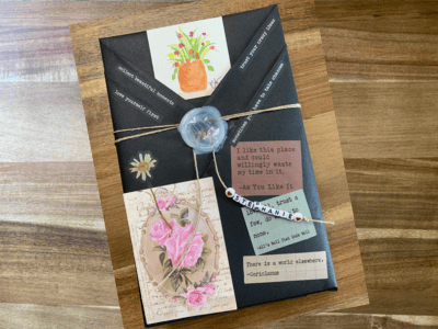 A beautifully wrapped book.