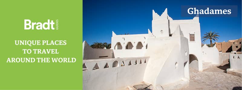 White buildings in Ghadames, Libya