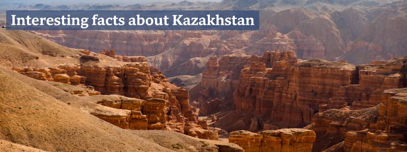 Red rock formations in Kazakhstan