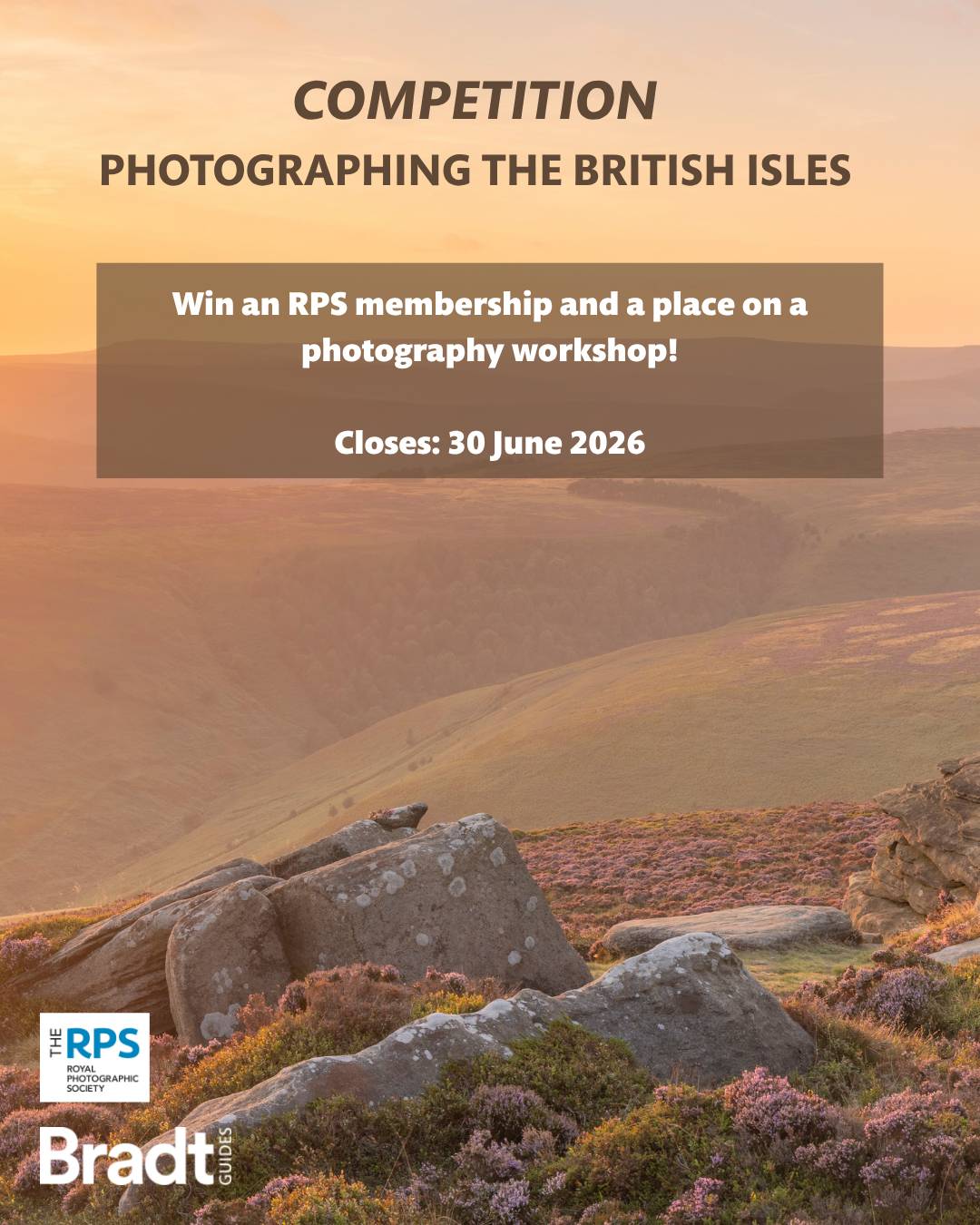 Poster advertising the Bradt Guides photography competition 