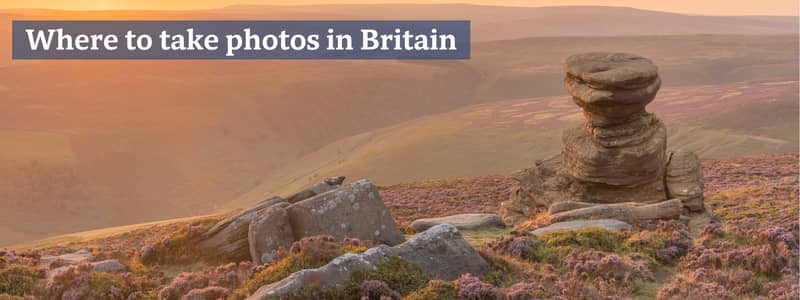 Sunet over rural landscape in Englands