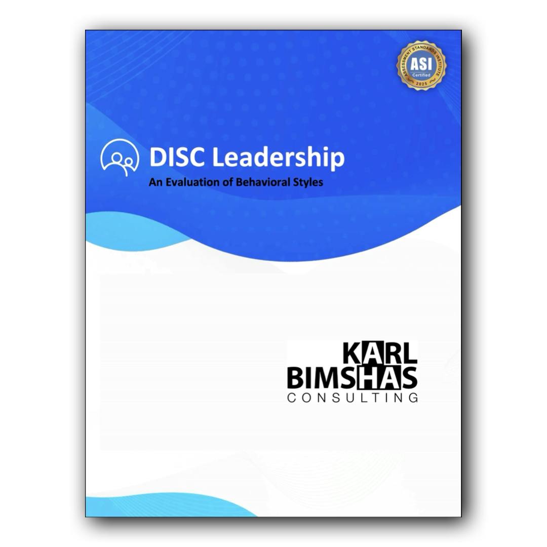 DISC Leadership Report Cover from Karl Bimshas Consulting