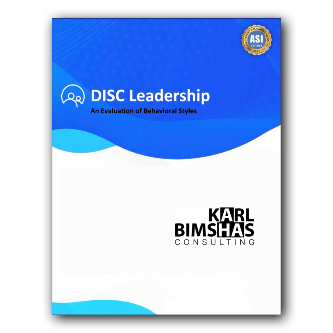 DISC Leadership Report Cover from Karl Bimshas Consulting