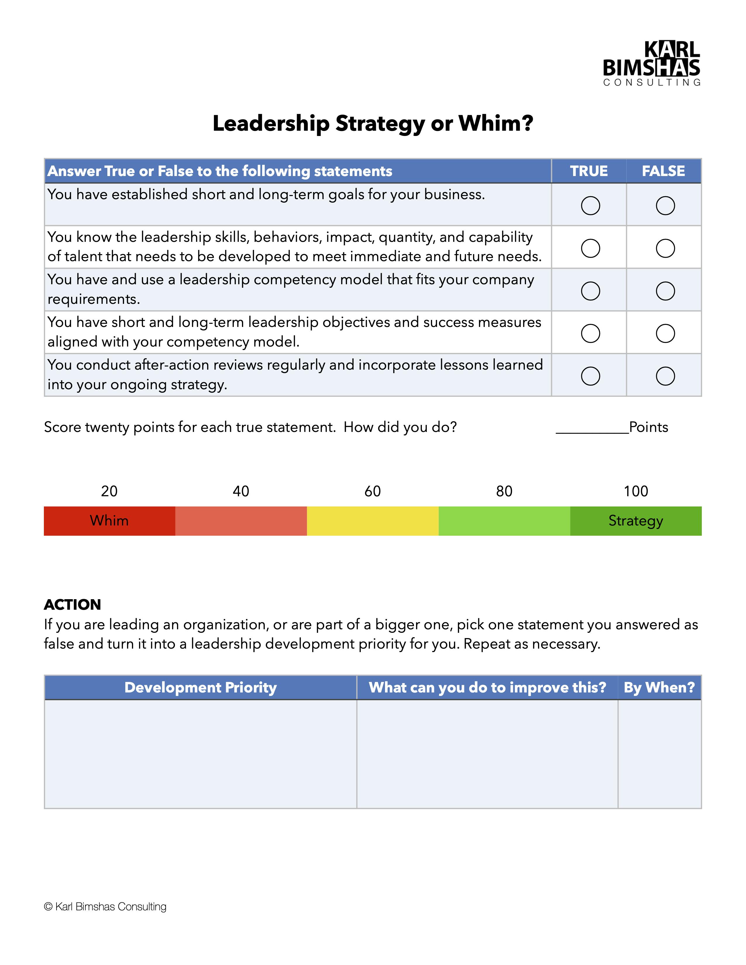 Leadership Strategy or Whim?