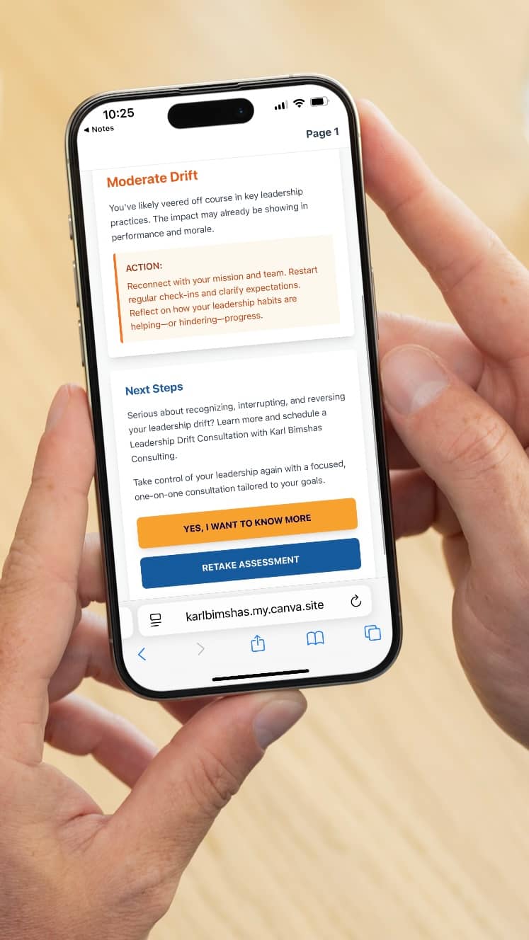 Screen capture of next steps