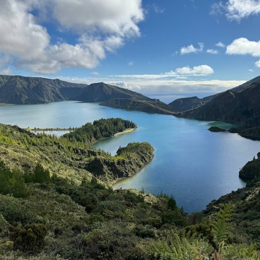 volcanic crater lake on São Miguel Azores