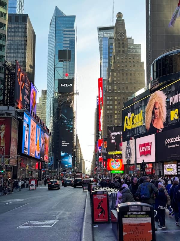 NC time's square skyline