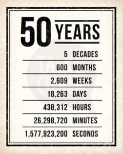 50 years