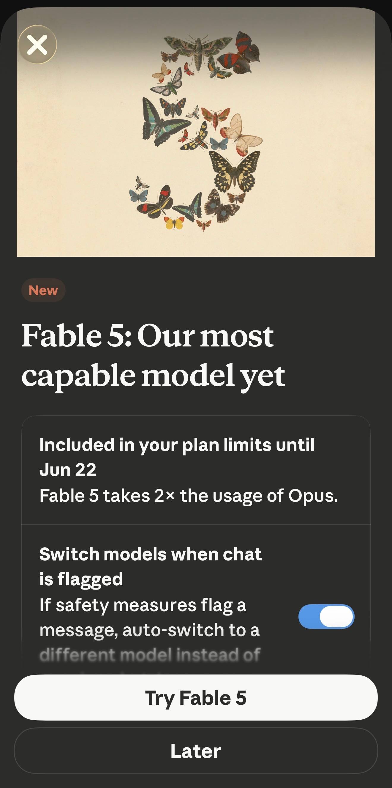 Screenshot of the Fable 5 signup page