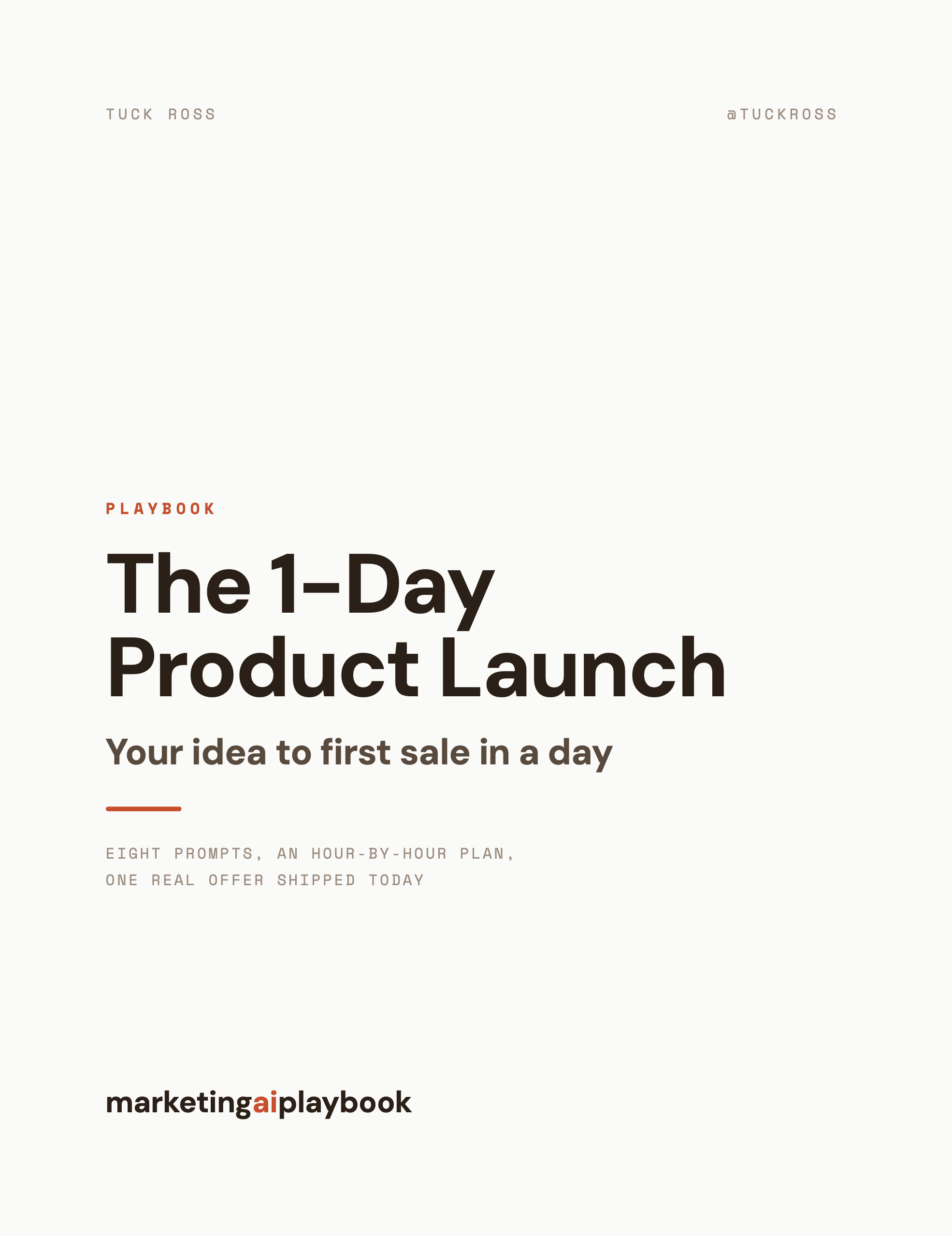 The 1-Day Product Launch