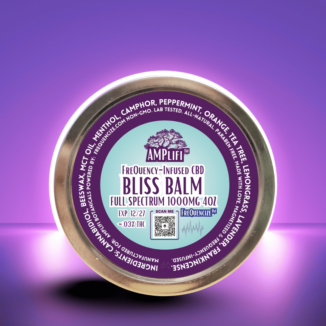 BLISS BALM 1000MG OF CBD + ESSENTIAL OILS + BEESWAX + MECT OIL + LOTS OF LOVE