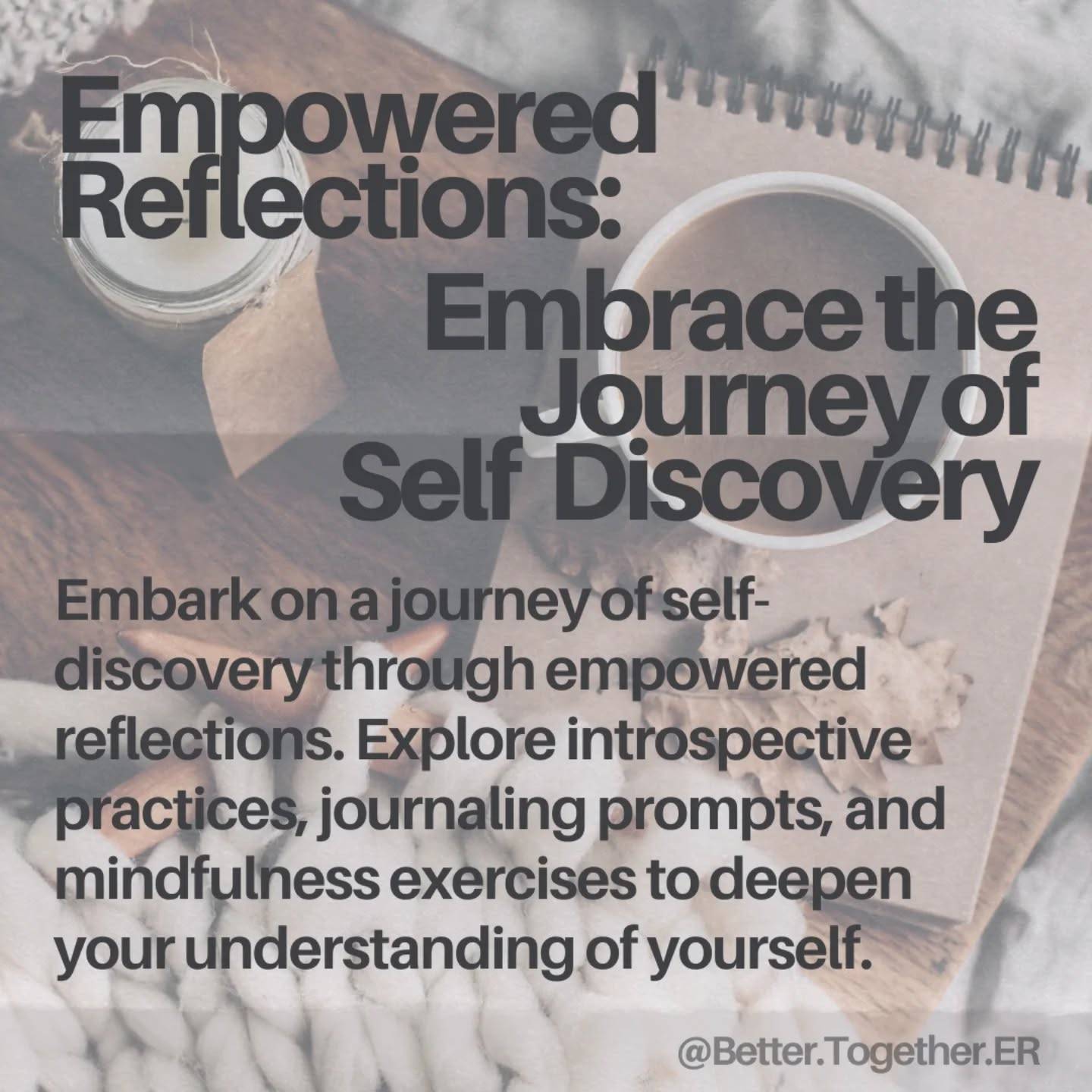 ✨ The Power of Self-Reflection ✨

Until you bring conscious awareness to the unconscious parts of yourself they will continue to direct your experiences and impact your satisfaction with your life. Self-reflection is one of the most powerful tools for personal growth and inner peace and one that we use daily.

Empowered Reflections gifts you:

🌿 Clarity: Comprehend your thoughts, feelings, and behaviors on a deeper level. When you know yourself, you are better able to make empowered and aligned decisions and choices in your life.

🌿 Growth: Identify patterns and areas you desire to change. Self-awareness is the first step to becoming your most aligned and authentic self! Identifying undesirable patterns helps bring awareness to your present experiences and empowers you to step out of harmful cycles. 

🌿 Healing: Reflecting helps release emotions and experiences they are linked to. In witnessing these experiences with consciousness and reflecting on them through asking reflective questions, you are able to gain a better awareness around them and lessen your attachment to them. 

Set aside just a few moments each day to ask yourself: What am I feeling? What do I need? Journaling, meditation, or even quiet contemplation can lead to profound shifts. 🕊

Start your self-reflection journey today and watch how your world transforms from the inside out. 🌟 If this resonates for you, DM us for more details! 

xoxo,
Melissa & Kala

#SelfReflection #PersonalGrowth #KnowYourself #InnerPeace #MindfulnessMatters #HealingJourney #AwakenYourSoul #GrowthMindset #InnerWork #SelfLoveJourney