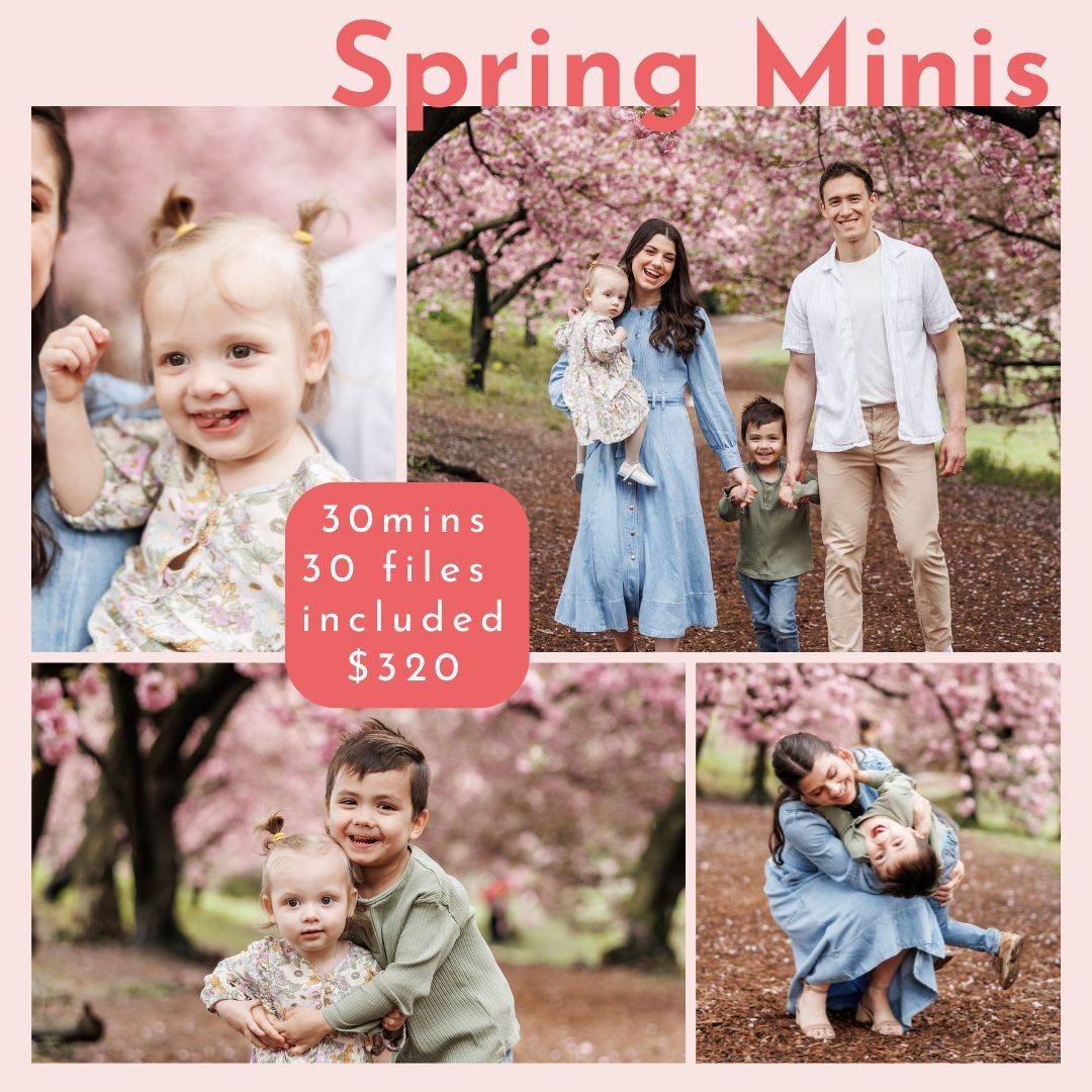Family Photos during Spring Season in NYC