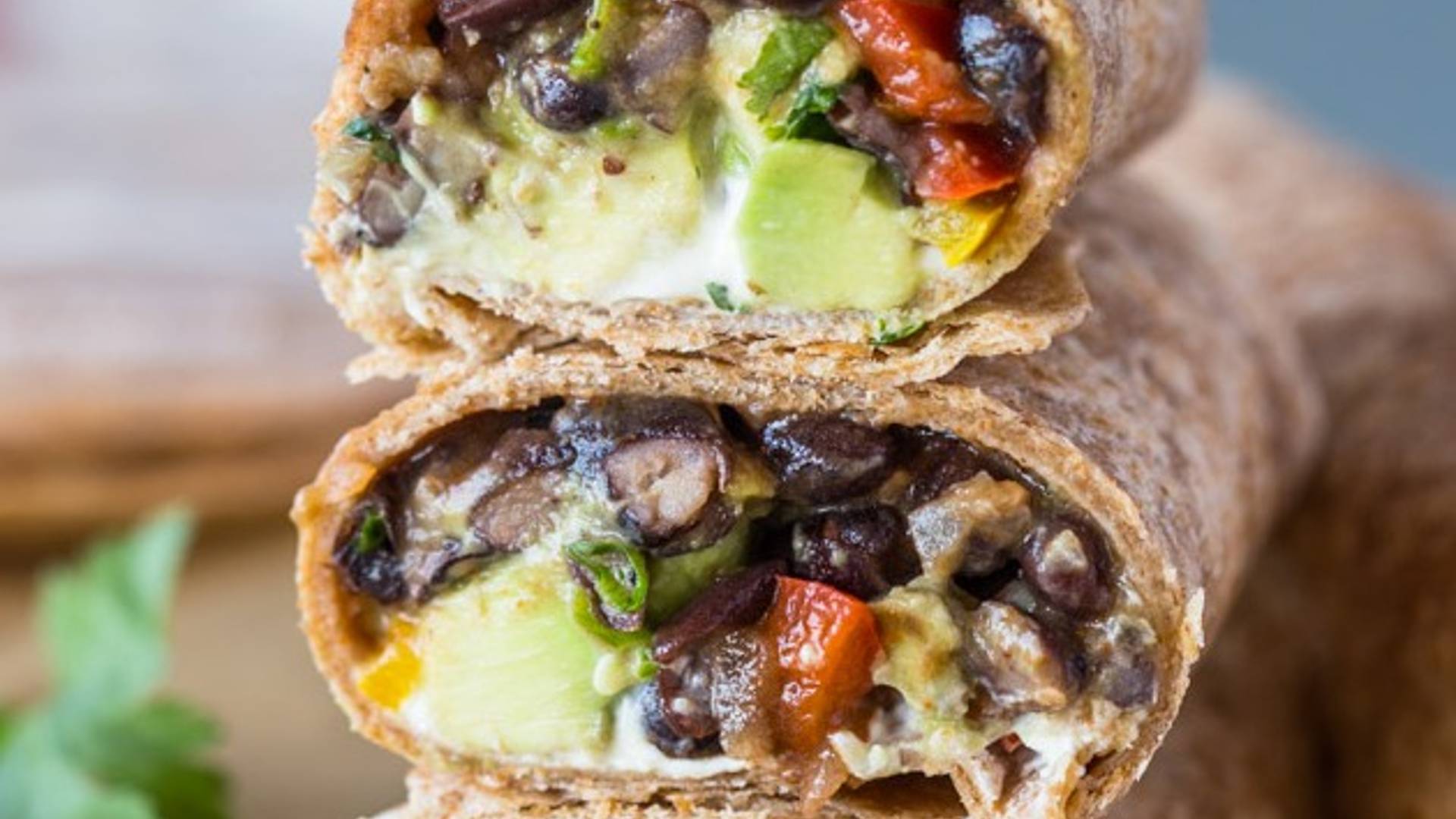 Black Bean Avocado Wraps
