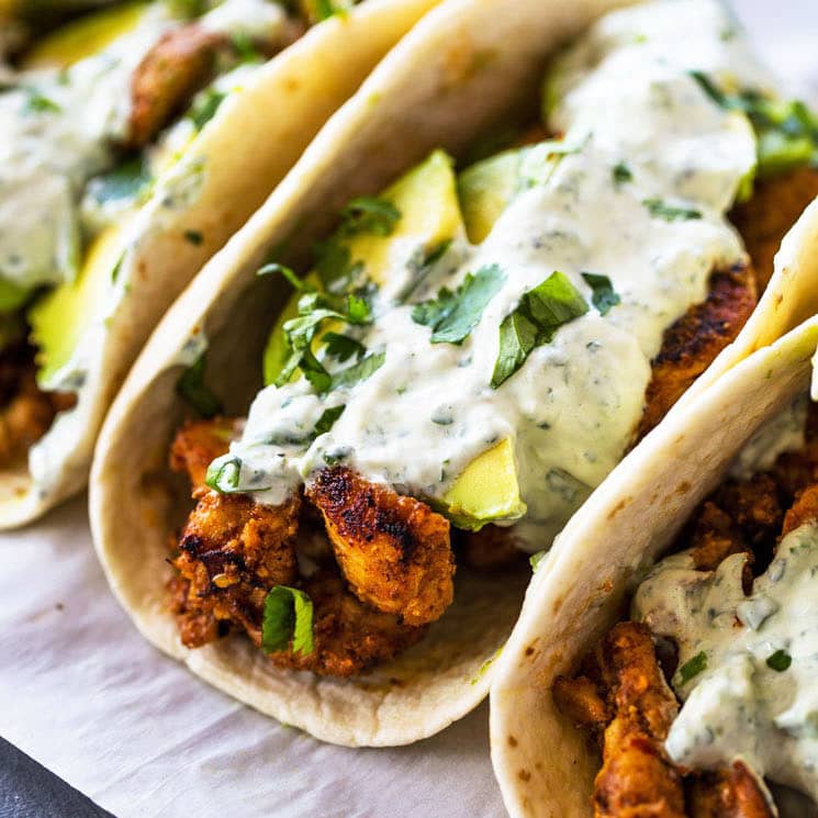 Chicken and Avocado Tacos