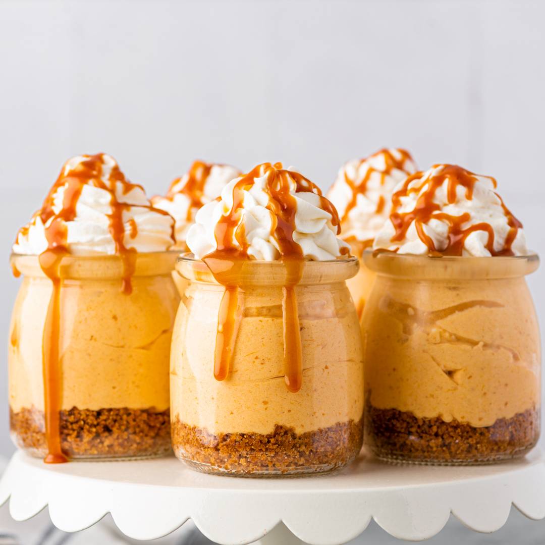 No Bake Pumpkin Cheesecake Cups