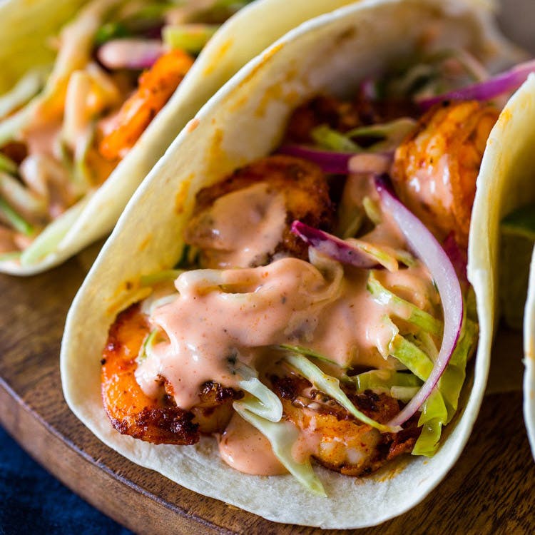 Spicy Shrimp Tacos