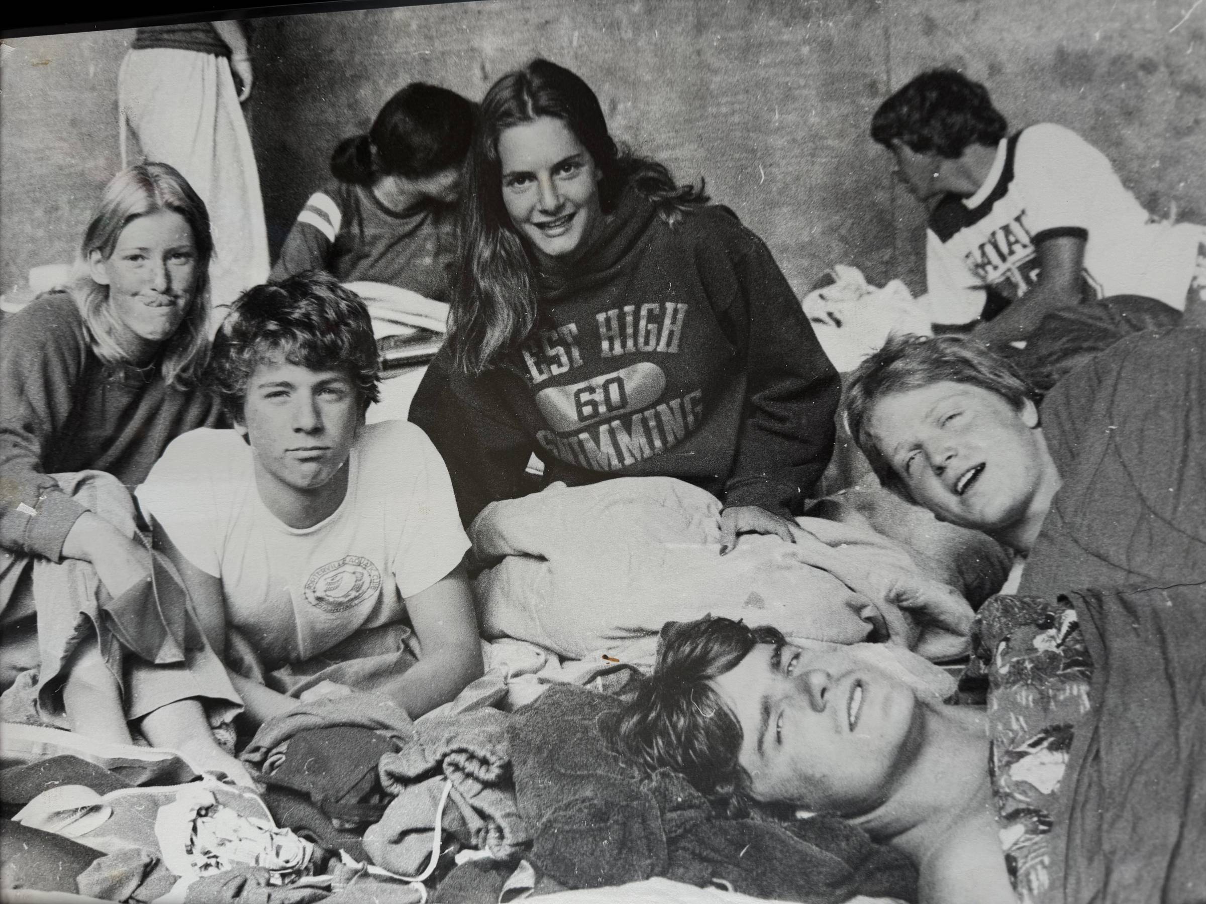 Me and my swim teammates, around 1980.
