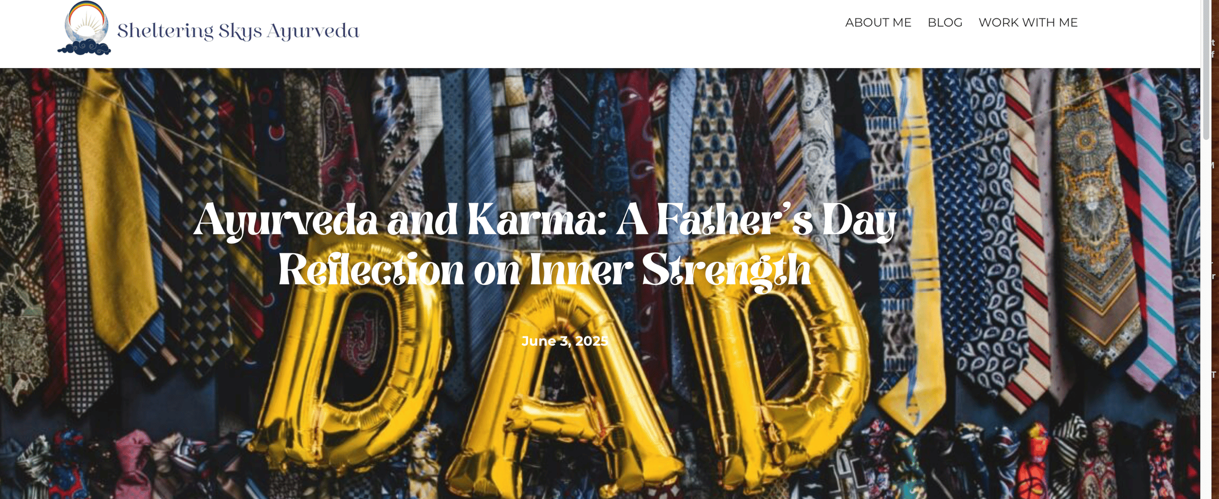 Father’s Day reflection on aging, effort, and Ayurveda and karma