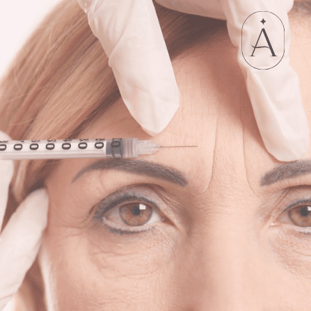 Woman getting botox