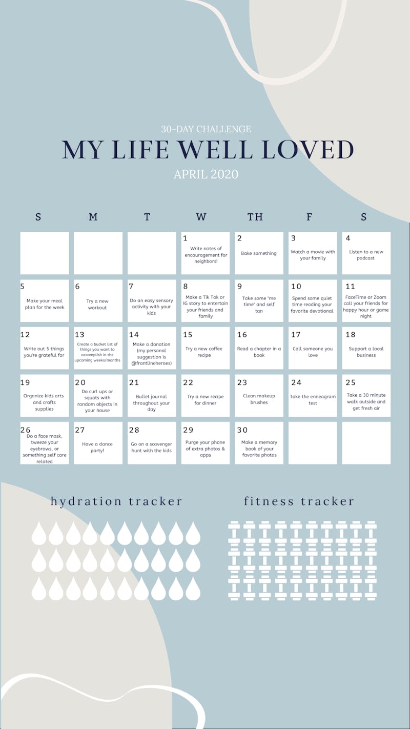 Surviving COVID-19: A Daily Quarantine Calendar To Keep You Healthy, Fit, & Sane