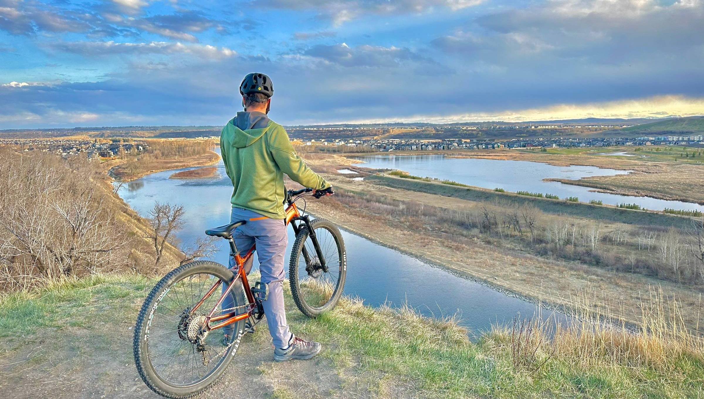bike ride at cranston ridge calgary