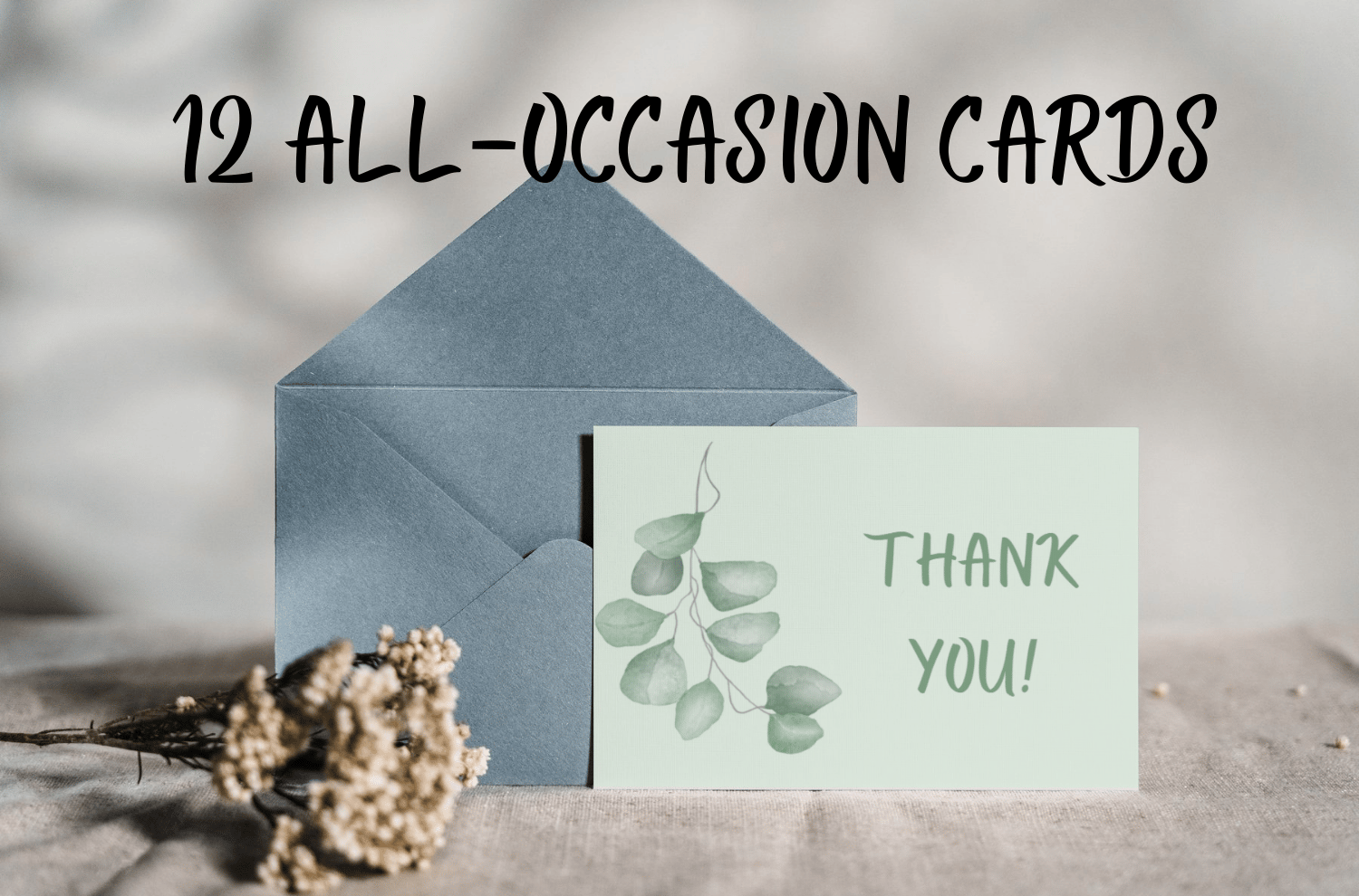 Watercolor Eucalyptus All Occasion Cards