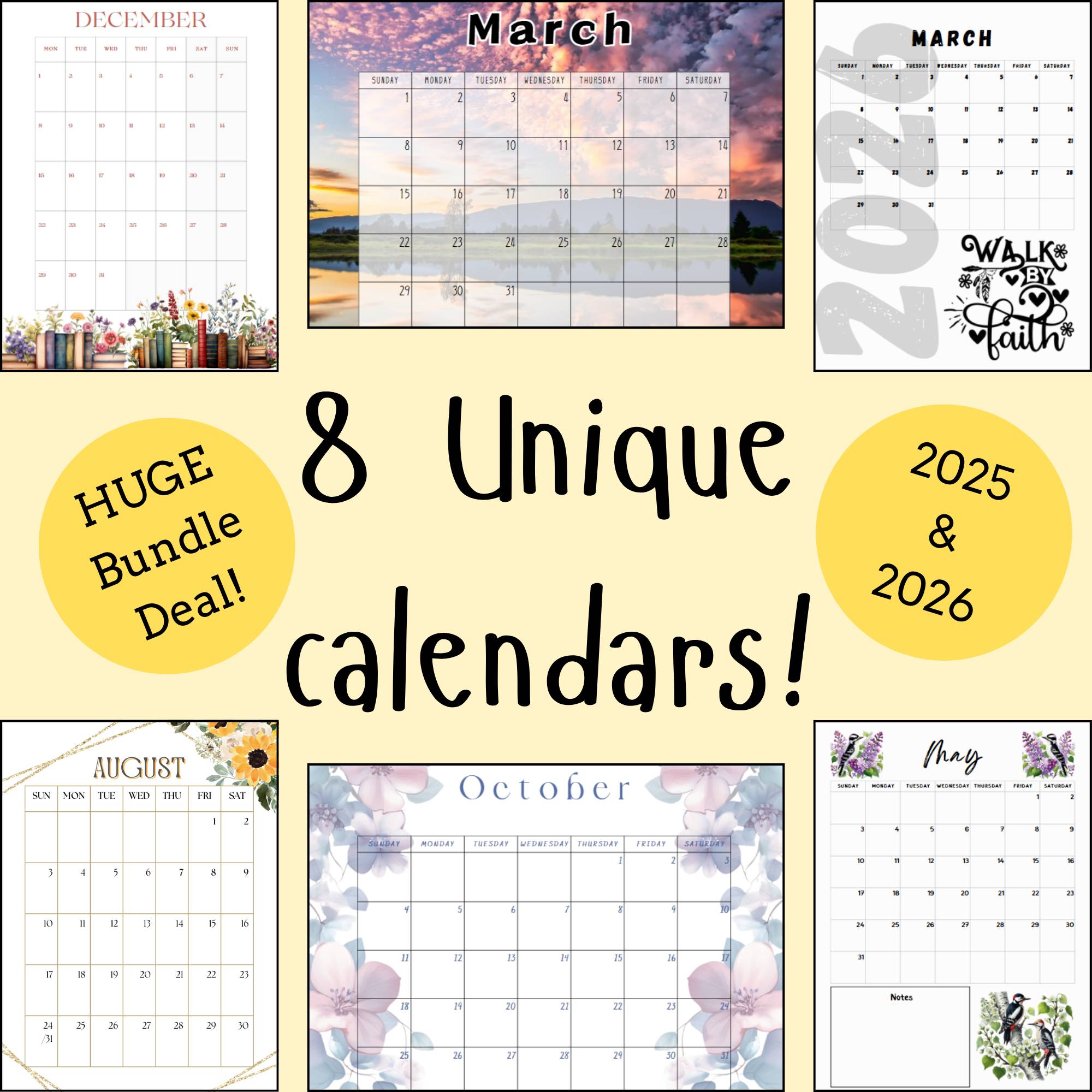 2026 Calendar Bundle
