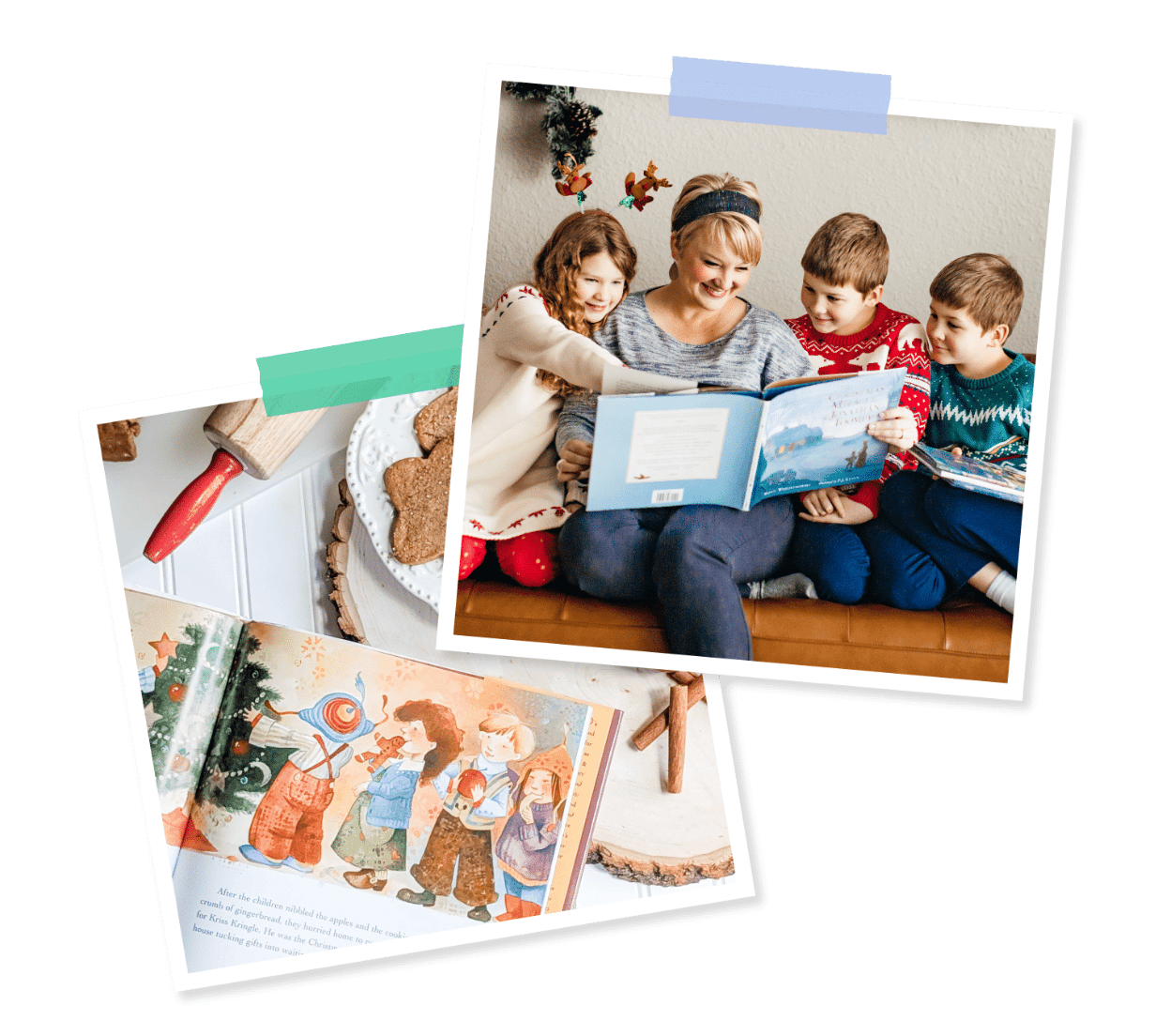 Sarah + kids doing Christmas School