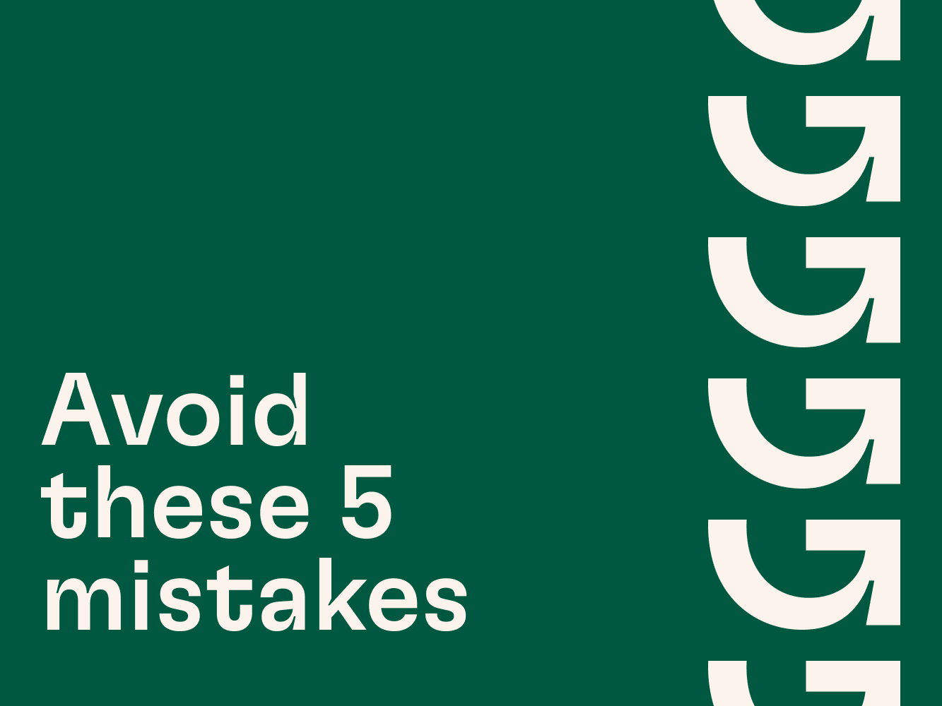 5 mistakes to avoid for systemic change