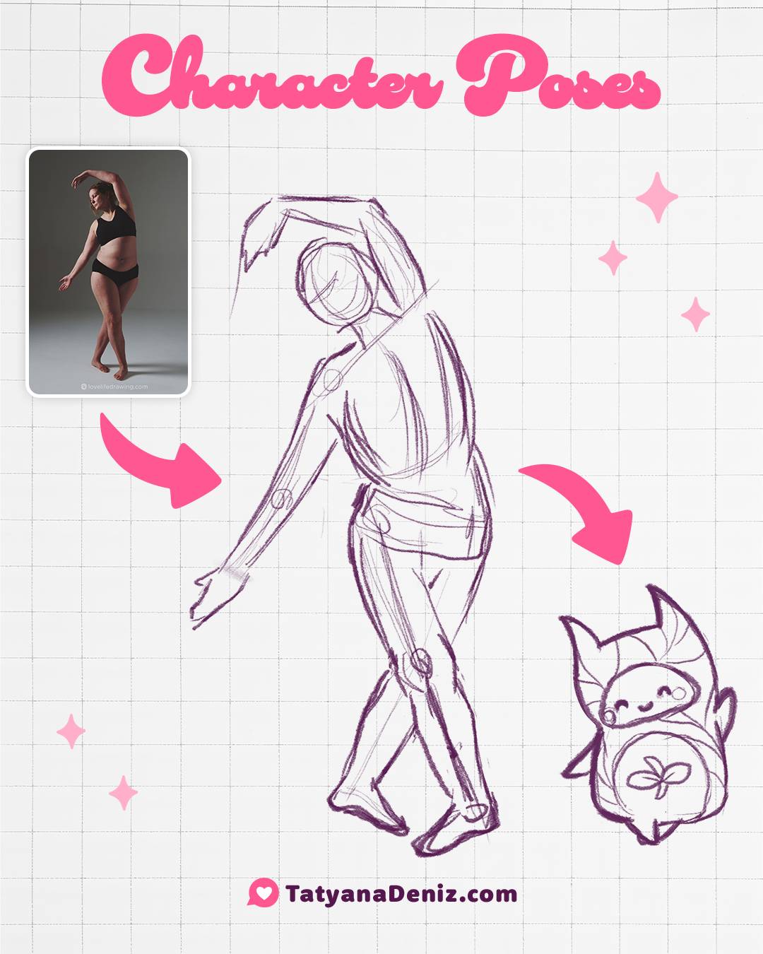 Kawaii character design by Tatyana Deniz