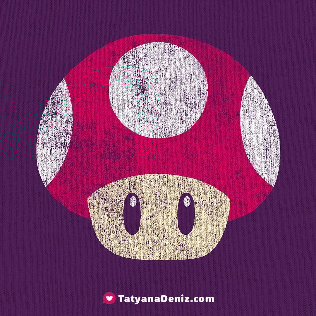 Vintage mushroom by Tatyana Deniz