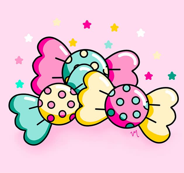 Kawaii Christmas candy