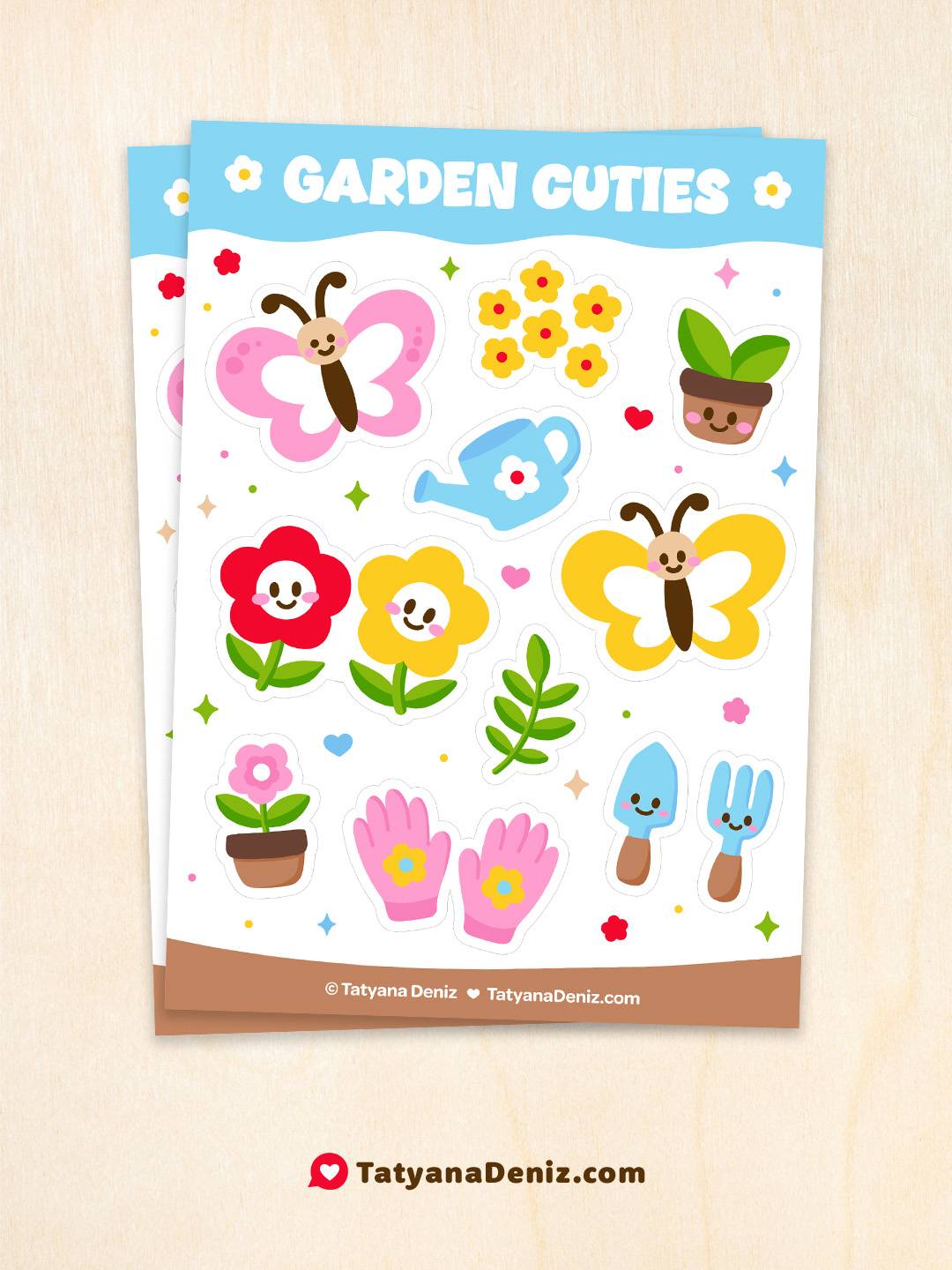 Kawaii stickers by Tatyana Deniz
