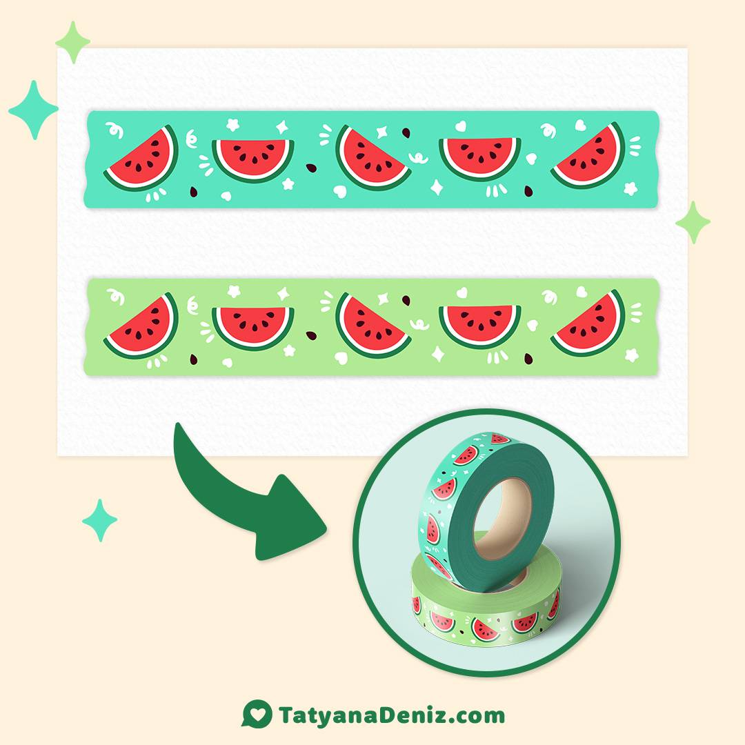 Watermelon washi by Tatyana Deniz