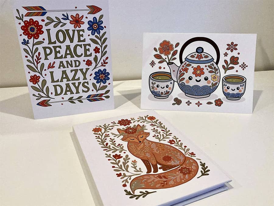 Kawaii folk art by Julia V