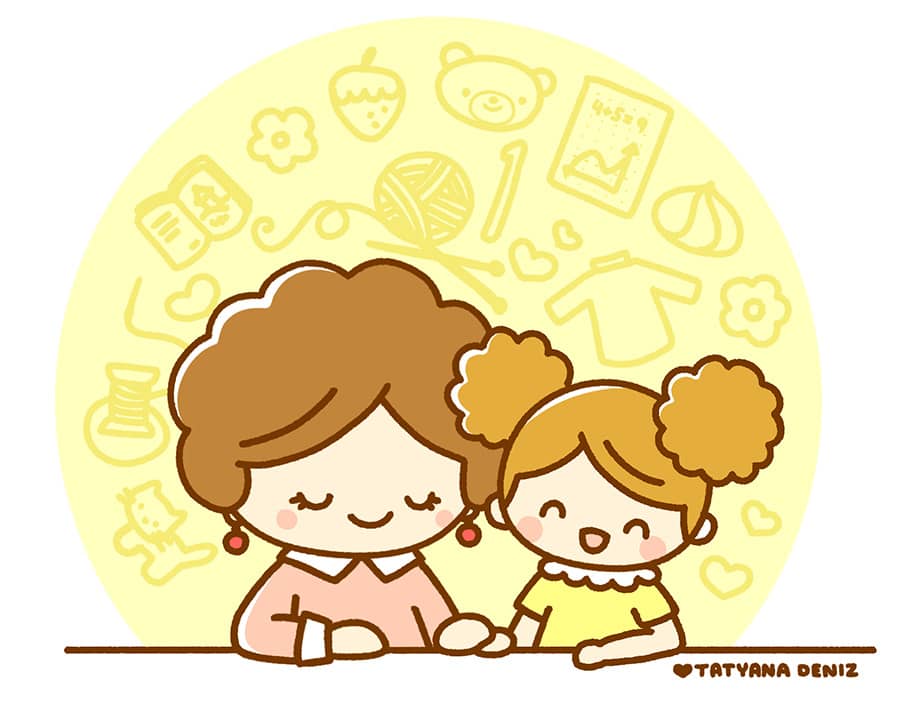 Mother's Day art by Tatyana Deniz