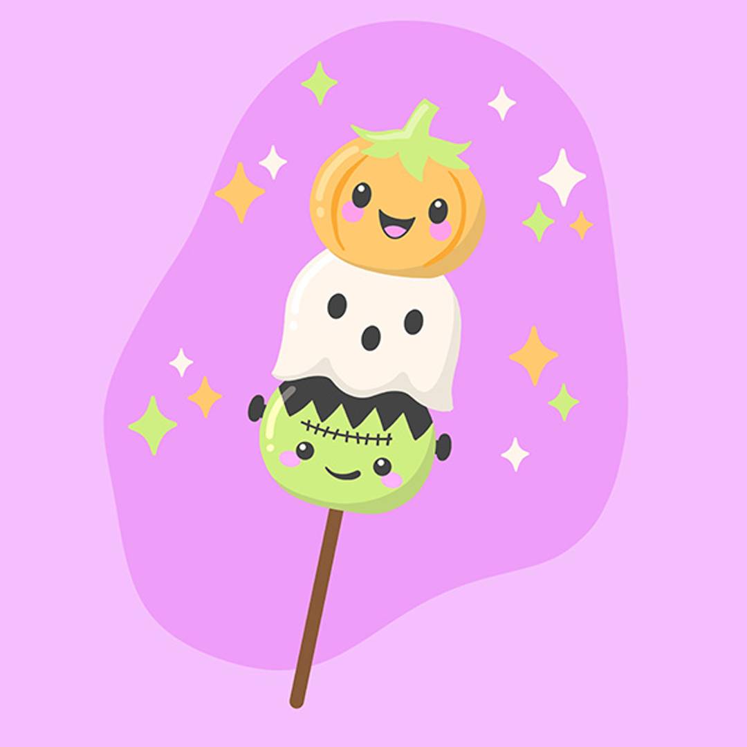 Kawaii halloween dango