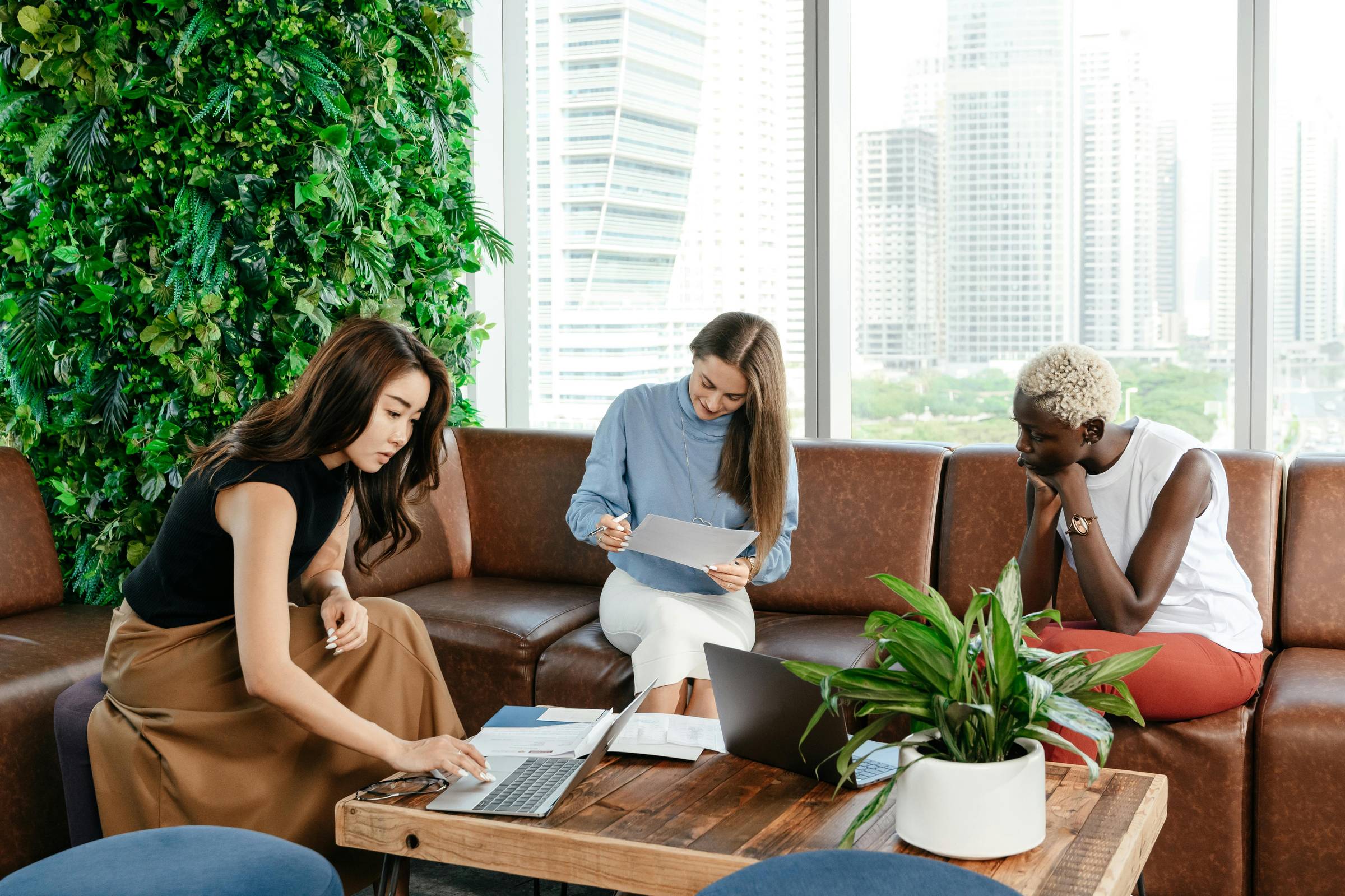 Three Women Working