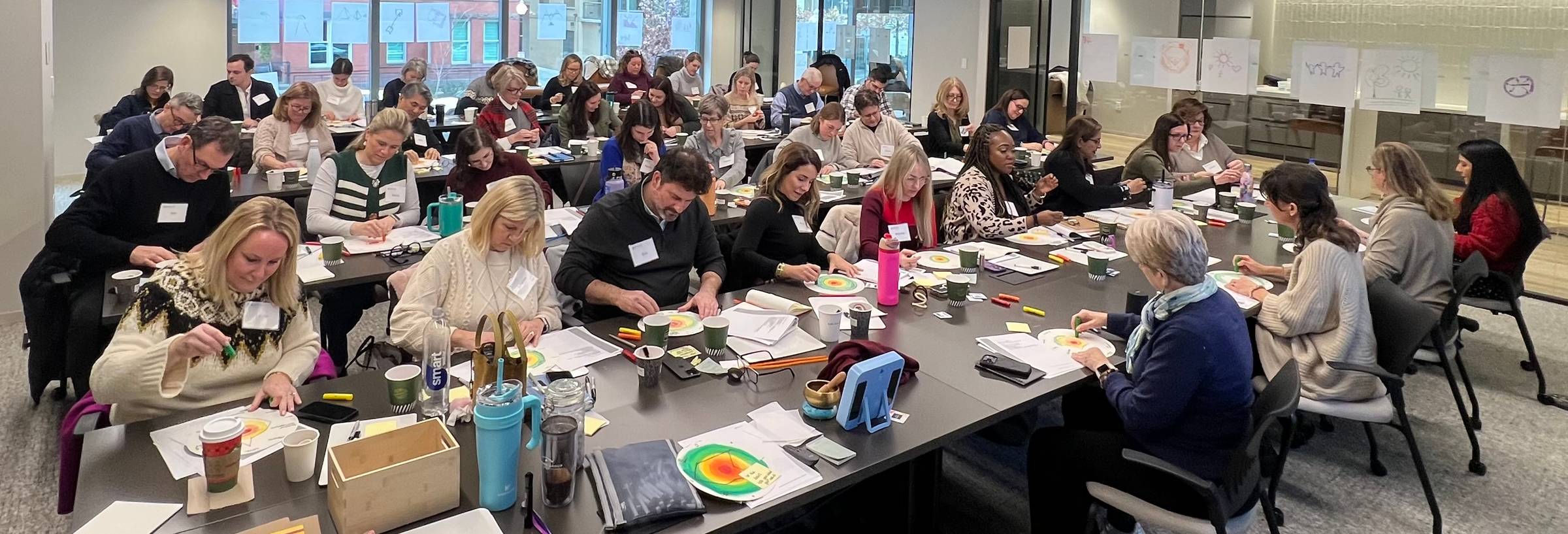 End of year workshop participants in action