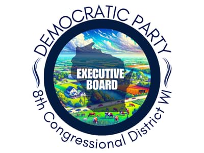 8th Cong District Dems Logo with the words Executive Board